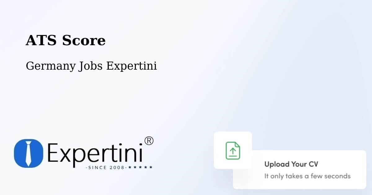 Resume ATS Score & Job Description Match Tool – Wartenberg - Germany Jobs Expertini